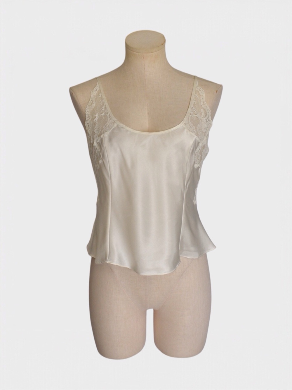Victorias Secret 90s Vintage Satin Lace Trim Cami Tank Top